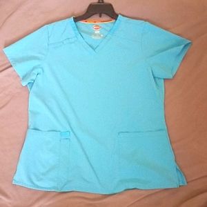 Light blue dickies scrub top